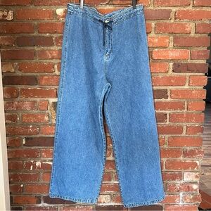 Plugg Jeans women's y2k inspired size 22 high waisted baggy wide leg‎ NWT